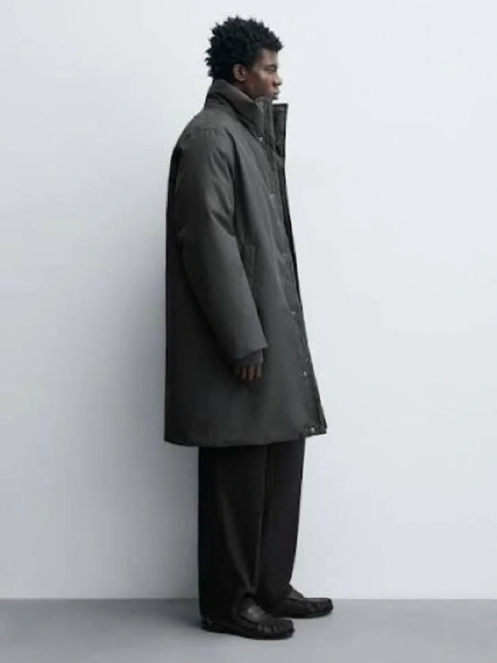 Zara Men’s Long Thick Puffer Coat